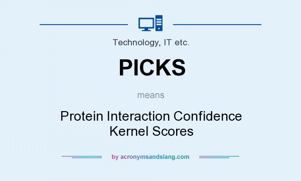 What does PICKS mean? It stands for Protein Interaction Confidence Kernel Scores