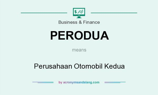What does PERODUA mean? It stands for Perusahaan Otomobil Kedua