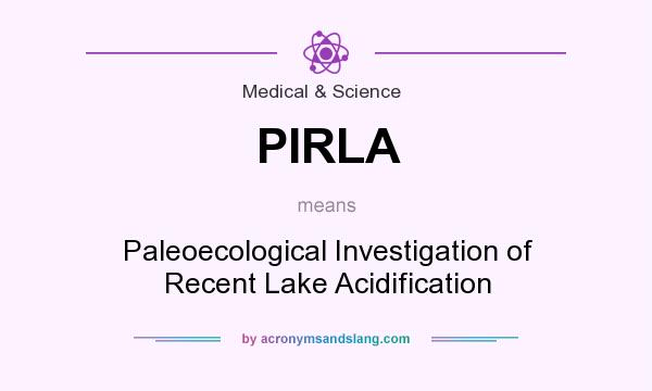 What does PIRLA mean? It stands for Paleoecological Investigation of Recent Lake Acidification