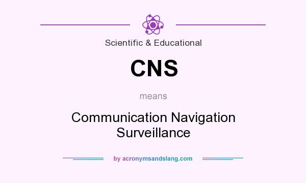 What does CNS mean? It stands for Communication Navigation Surveillance