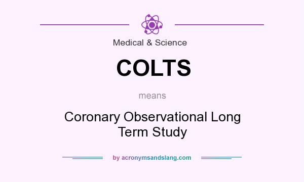 What does COLTS mean? It stands for Coronary Observational Long Term Study