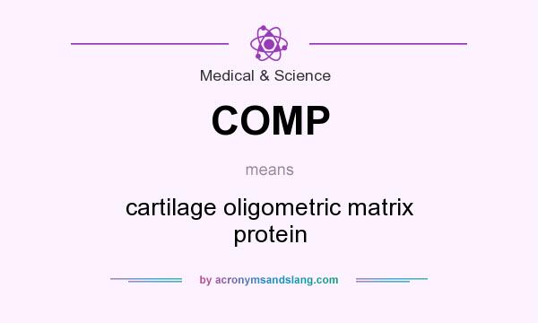 What does COMP mean? It stands for cartilage oligometric matrix protein