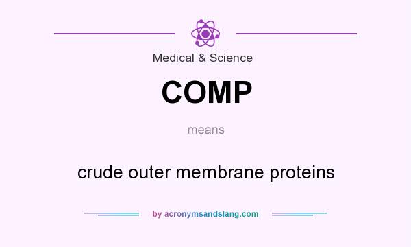 What does COMP mean? It stands for crude outer membrane proteins