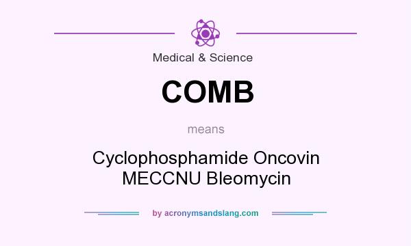 What does COMB mean? It stands for Cyclophosphamide Oncovin MECCNU Bleomycin