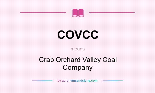 What does COVCC mean? It stands for Crab Orchard Valley Coal Company
