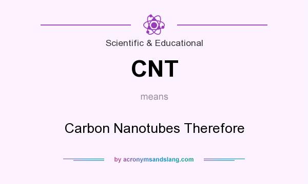 What does CNT mean? It stands for Carbon Nanotubes Therefore