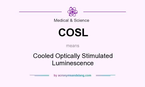 What does COSL mean? It stands for Cooled Optically Stimulated Luminescence