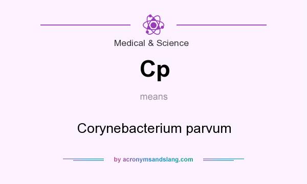 What does Cp mean? It stands for Corynebacterium parvum