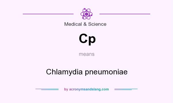 What does Cp mean? It stands for Chlamydia pneumoniae