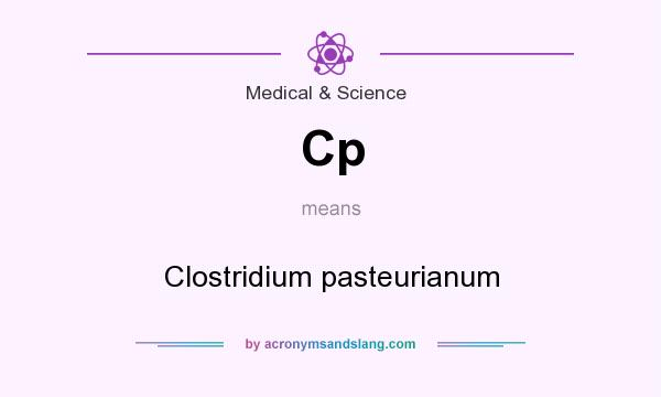 What does Cp mean? It stands for Clostridium pasteurianum