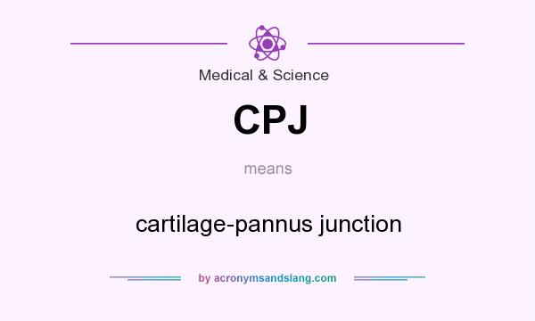 What does CPJ mean? It stands for cartilage-pannus junction