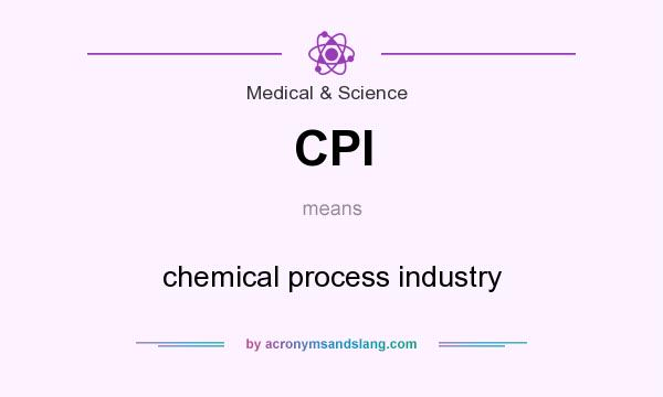 What does CPI mean? It stands for chemical process industry
