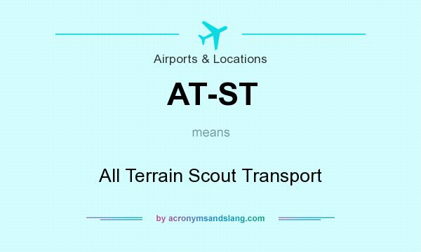 What does AT-ST mean? It stands for All Terrain Scout Transport