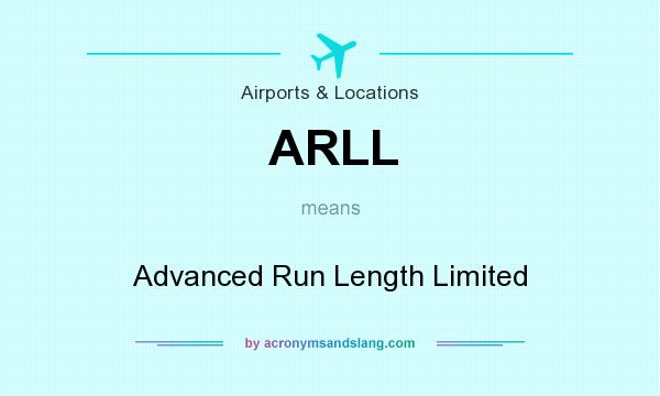 What does ARLL mean? It stands for Advanced Run Length Limited