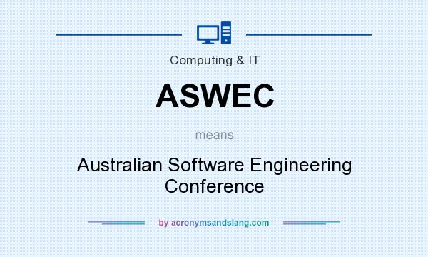 What does ASWEC mean? It stands for Australian Software Engineering Conference