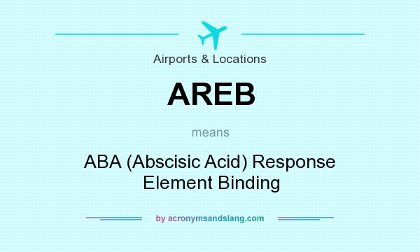What does AREB mean? It stands for ABA (Abscisic Acid) Response Element Binding