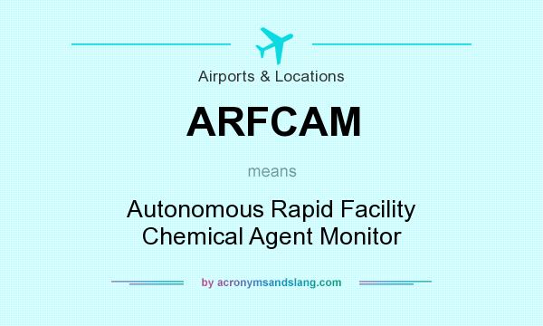 What does ARFCAM mean? It stands for Autonomous Rapid Facility Chemical Agent Monitor