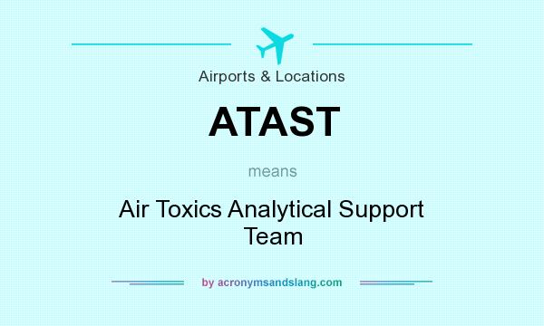 What does ATAST mean? It stands for Air Toxics Analytical Support Team