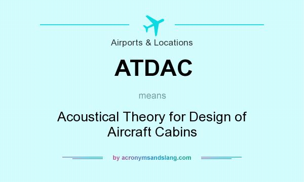 What does ATDAC mean? It stands for Acoustical Theory for Design of Aircraft Cabins