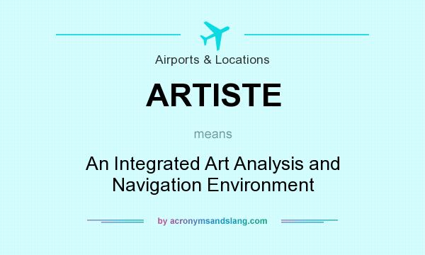 What does ARTISTE mean? It stands for An Integrated Art Analysis and Navigation Environment