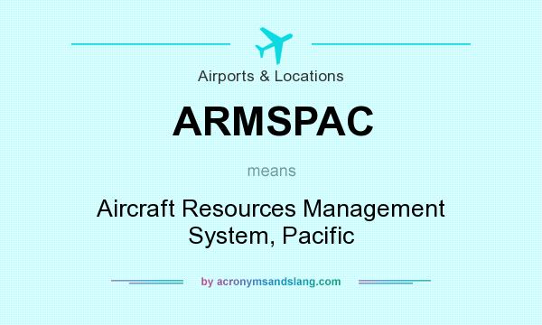 What does ARMSPAC mean? It stands for Aircraft Resources Management System, Pacific