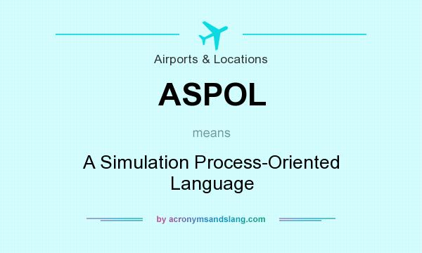 What does ASPOL mean? It stands for A Simulation Process-Oriented Language