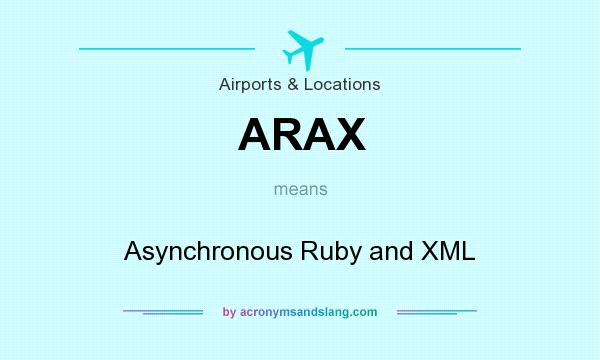What does ARAX mean? It stands for Asynchronous Ruby and XML