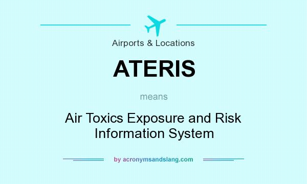 What does ATERIS mean? It stands for Air Toxics Exposure and Risk Information System