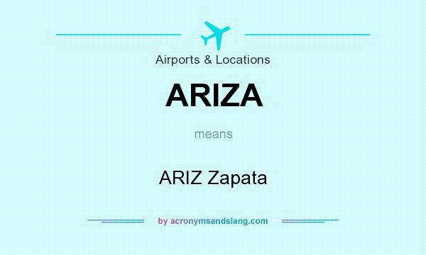 What does ARIZA mean? It stands for ARIZ Zapata