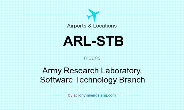 What does ARL-STB mean? It stands for Army Research Laboratory, Software Technology Branch