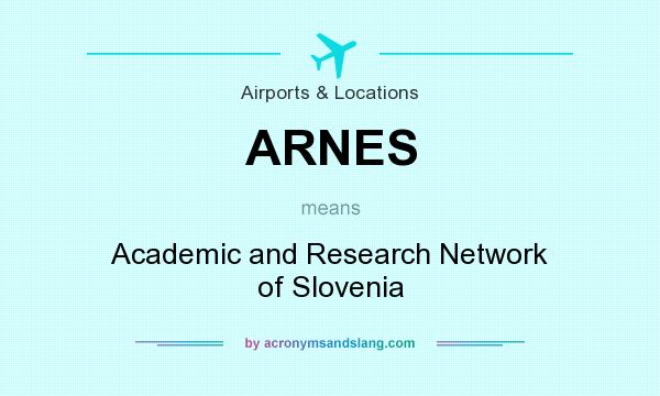 What does ARNES mean? It stands for Academic and Research Network of Slovenia