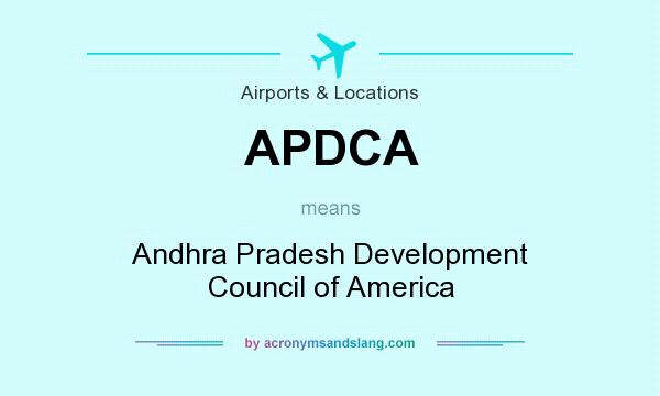 What does APDCA mean? It stands for Andhra Pradesh Development Council of America