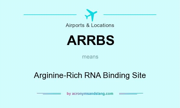 What does ARRBS mean? It stands for Arginine-Rich RNA Binding Site