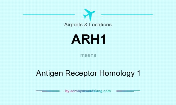 What does ARH1 mean? It stands for Antigen Receptor Homology 1