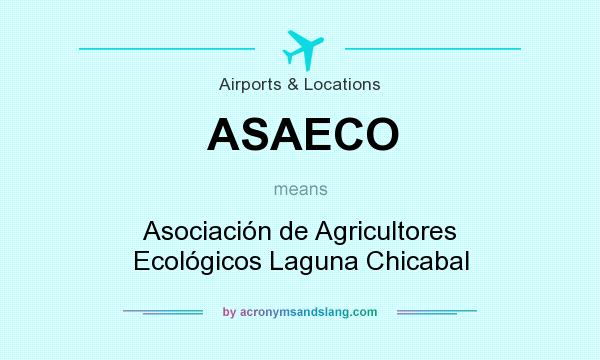 What does ASAECO mean? It stands for Asociación de Agricultores Ecológicos Laguna Chicabal