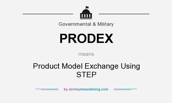 What does PRODEX mean? It stands for Product Model Exchange Using STEP
