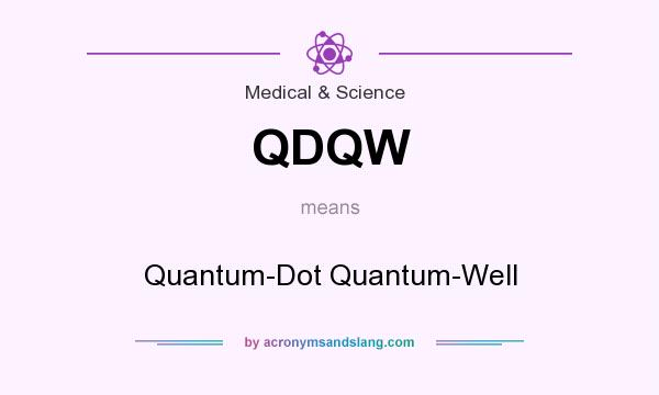 What does QDQW mean? It stands for Quantum-Dot Quantum-Well