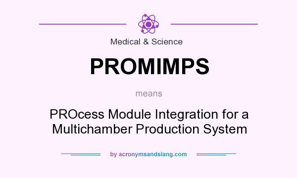 What does PROMIMPS mean? It stands for PROcess Module Integration for a Multichamber Production System