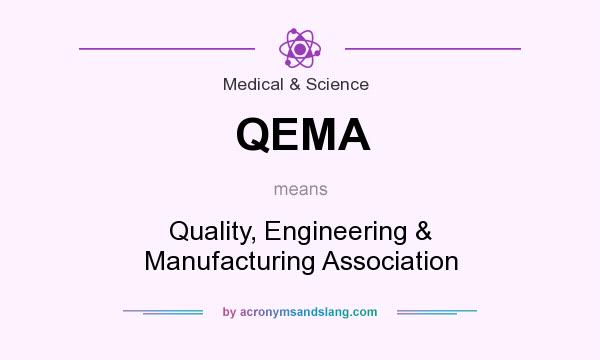 What does QEMA mean? It stands for Quality, Engineering & Manufacturing Association