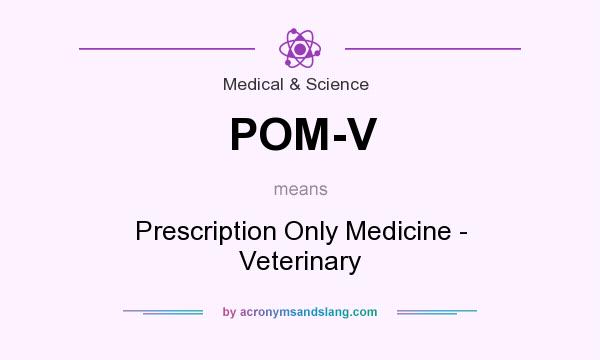 What does POM-V mean? It stands for Prescription Only Medicine - Veterinary