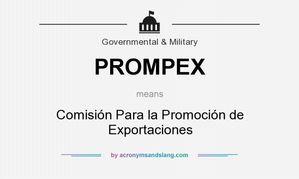 What does PROMPEX mean? It stands for Comisión Para la Promoción de Exportaciones