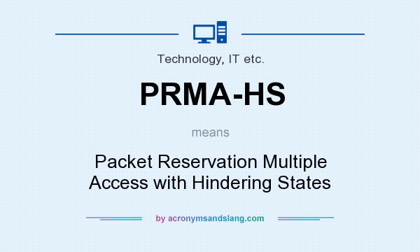 What does PRMA-HS mean? It stands for Packet Reservation Multiple Access with Hindering States