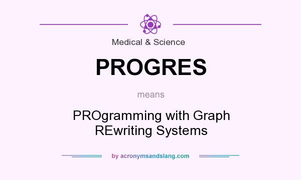 What does PROGRES mean? It stands for PROgramming with Graph REwriting Systems