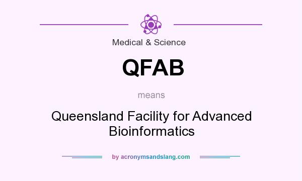 What does QFAB mean? It stands for Queensland Facility for Advanced Bioinformatics