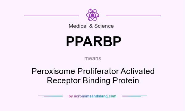 What does PPARBP mean? It stands for Peroxisome Proliferator Activated Receptor Binding Protein