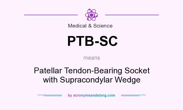 What does PTB-SC mean? It stands for Patellar Tendon-Bearing Socket with Supracondylar Wedge