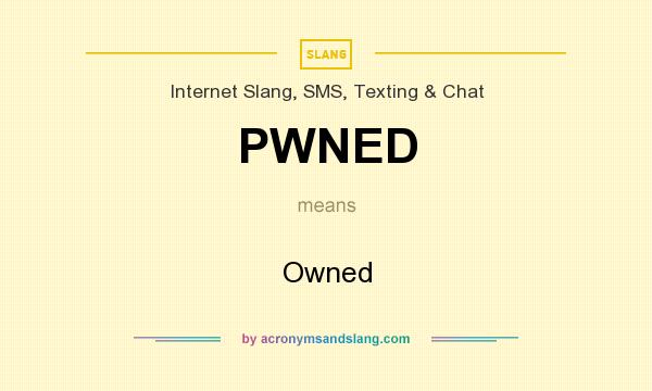 What does PWNED mean? It stands for Owned