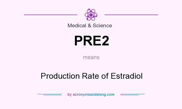 What does PRE2 mean? It stands for Production Rate of Estradiol