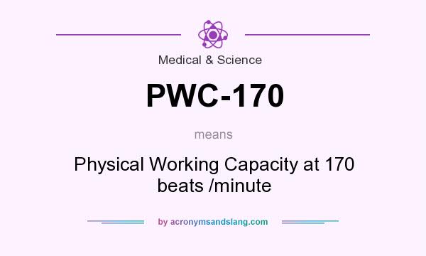 What does PWC-170 mean? It stands for Physical Working Capacity at 170 beats /minute