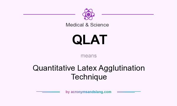 What does QLAT mean? It stands for Quantitative Latex Agglutination Technique